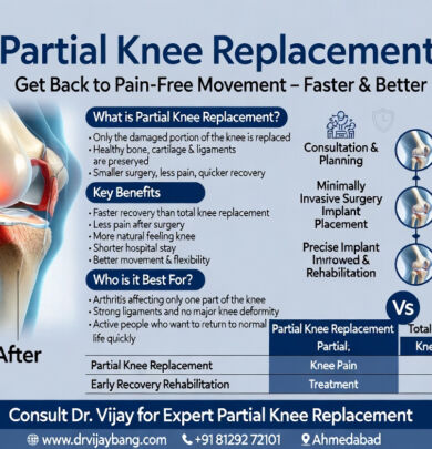 partial knee replacement surgeon in ahmedabad dr Vijay Bang gold medalist