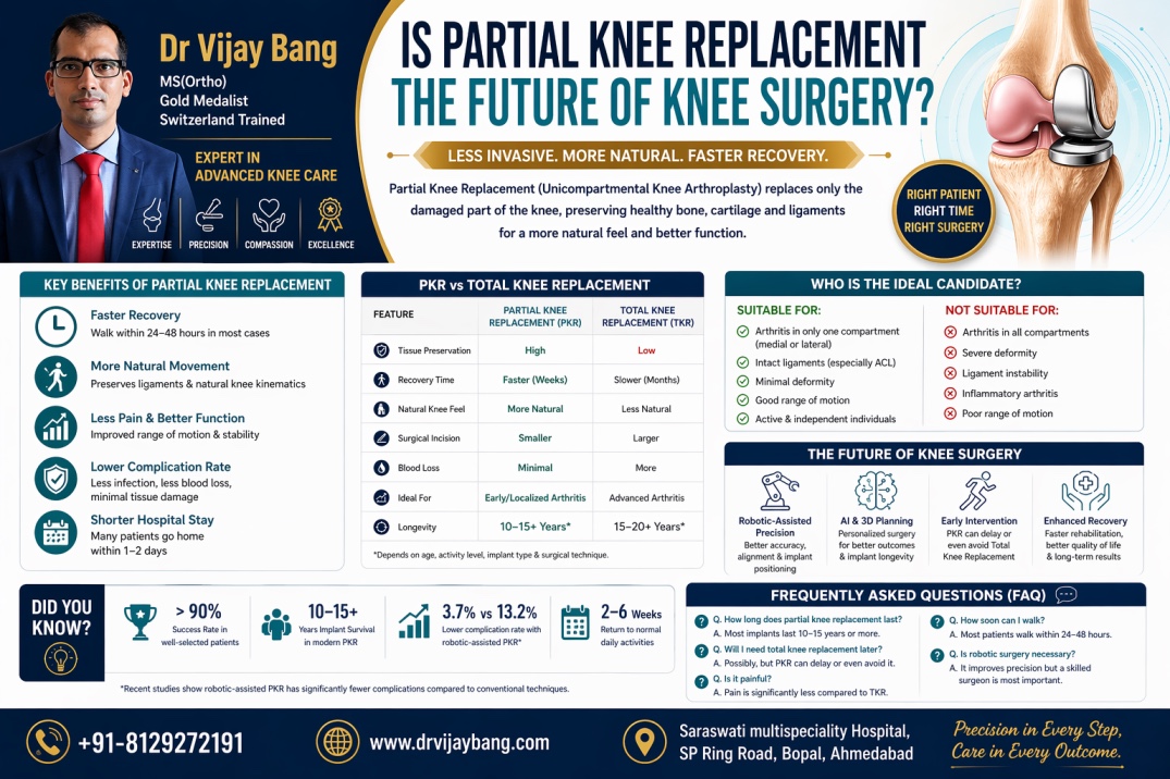 partial knee replacement in ahmedabad dr vijay bang