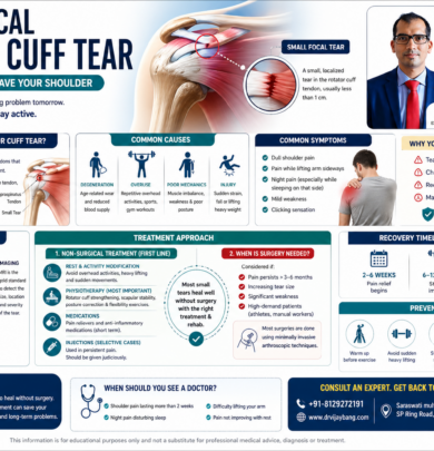 small rotator cuff tear treatment in ahmedabad dr vijay bang, shoulder orthopedic surgeon in Bopal, Ahmedabad