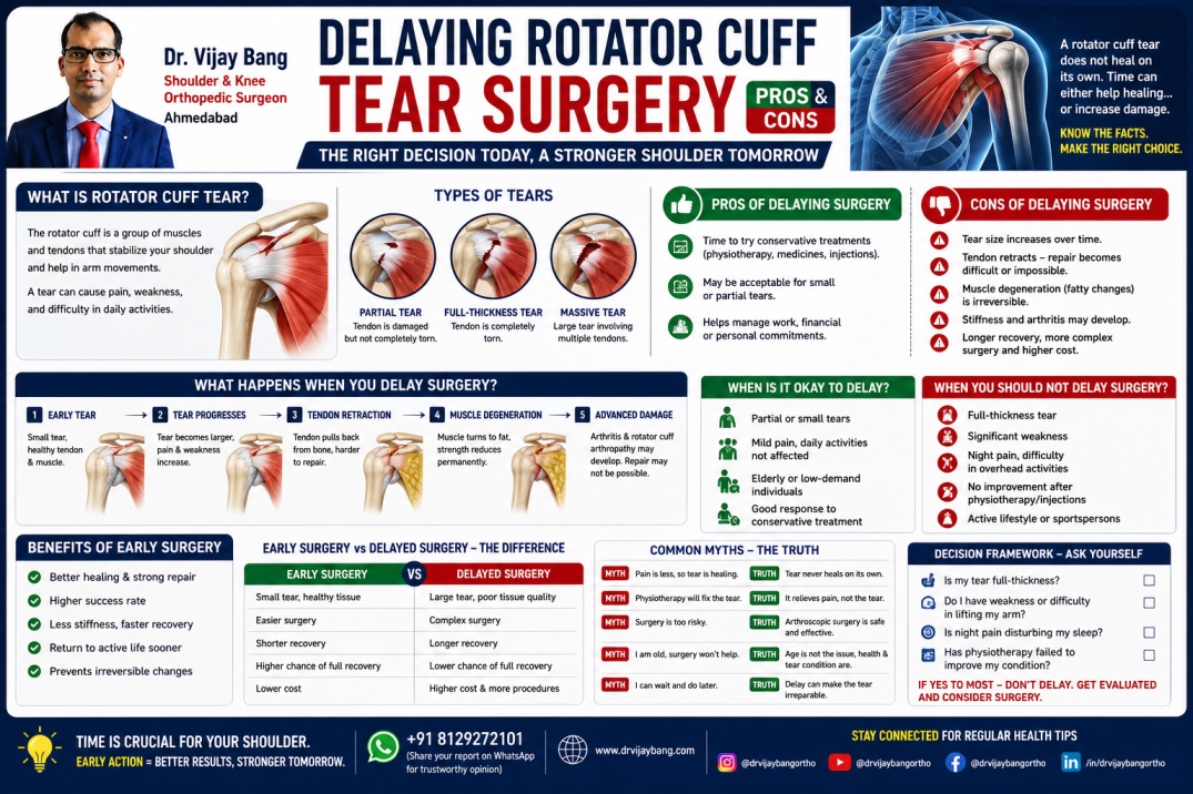 arthroscopic rotator cuff tear treatment in ahmedabad dr vijay bang